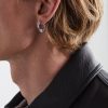 The Equinox 18-Karat Blackened White Gold, Diamond and Tsavorite Single Earring - FR