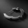 The Aphelion 18-Karat Blackened White Gold Diamond Single Earring - BK