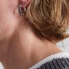 The Aphelion 18-Karat Blackened White Gold Diamond Single Earring - FR