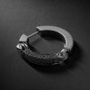 The Aphelion 18-Karat Blackened White Gold Diamond Single Earring