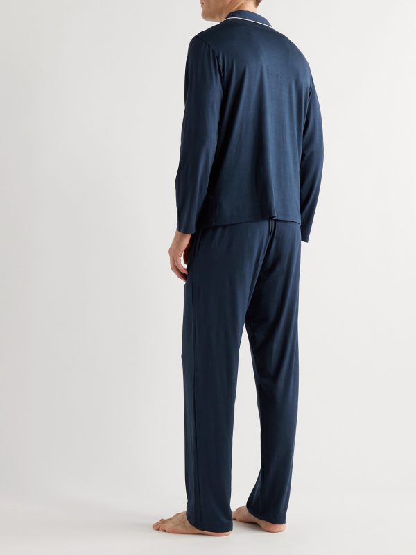 Basel Stretch Micro Modal Jersey Pyjama Set - BK Basel Stretch Micro Modal Jersey Pyjama Set - BK