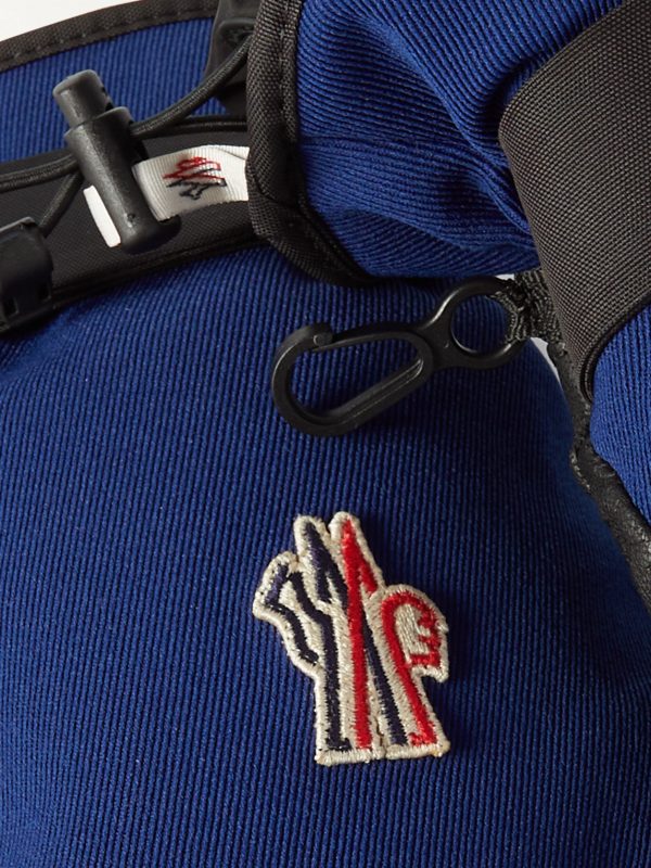 Fleece-Lined Leather and Stretch-Twill Ski Gloves - CU Fleece-Lined Leather and Stretch-Twill Ski Gloves - CU