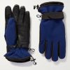 Fleece-Lined Leather and Stretch-Twill Ski Gloves Fleece-Lined Leather and Stretch-Twill Ski Gloves