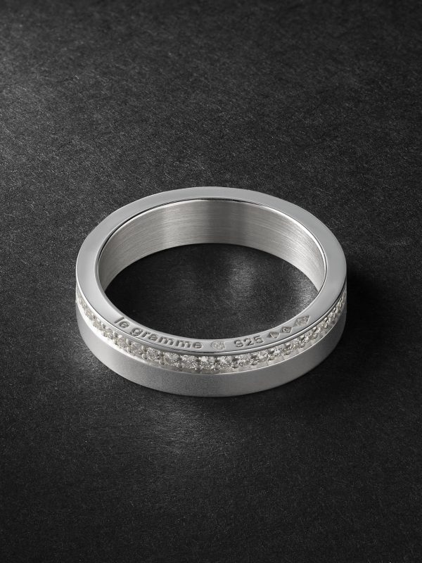 7g Sterling Silver Diamond Ring - BK 7g Sterling Silver Diamond Ring - BK
