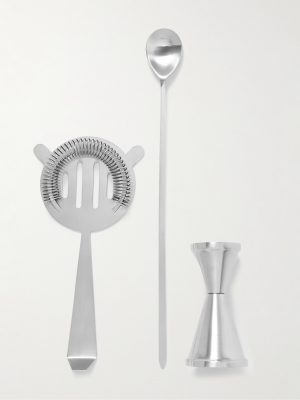 Outline Brushed Stainless Steel Bar Tool Set