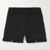 Heavyweight Straight-Leg Structured-Fleece Cotton-Jersey Shorts Heavyweight Straight-Leg Structured-Fleece Cotton-Jersey Shorts
