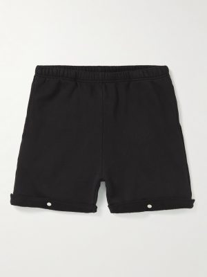 Heavyweight Straight-Leg Structured-Fleece Cotton-Jersey Shorts Heavyweight Straight-Leg Structured-Fleece Cotton-Jersey Shorts