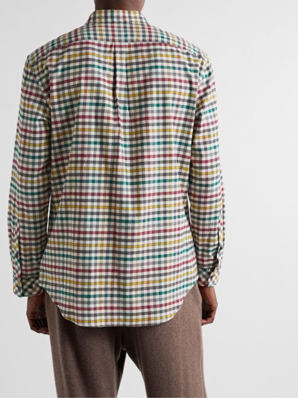 Quevedo Checked Brushed-Cotton Shirt - BK