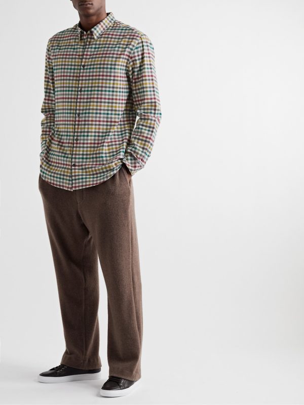 Quevedo Checked Brushed-Cotton Shirt - OU