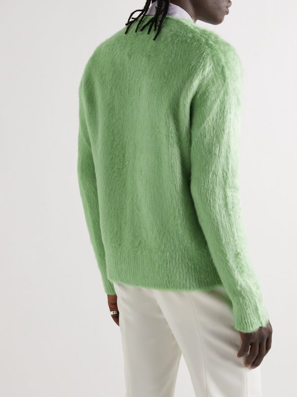 Brushed-Silk Cardigan - BK Brushed-Silk Cardigan - BK
