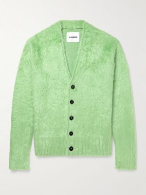 Brushed-Silk Cardigan