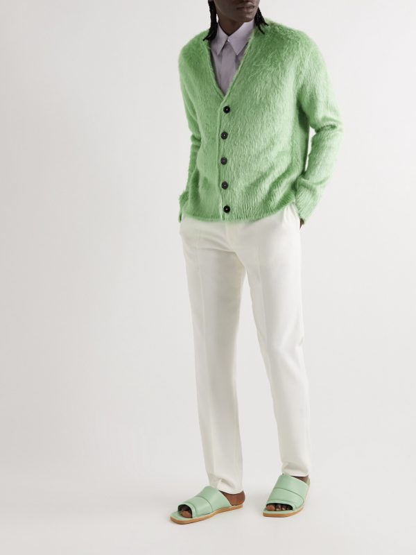 Brushed-Silk Cardigan - OU Brushed-Silk Cardigan - OU