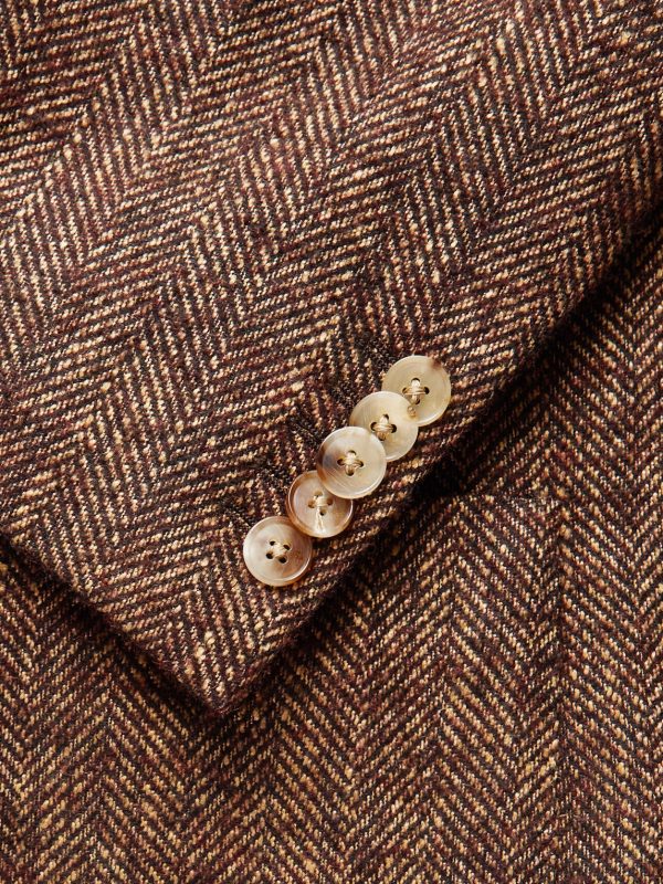 Layered Herringbone Tweed Suit Jacket - CU Layered Herringbone Tweed Suit Jacket - CU