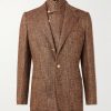 Layered Herringbone Tweed Suit Jacket Layered Herringbone Tweed Suit Jacket