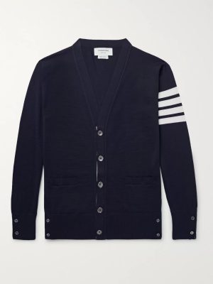 Striped Wool Cardigan Striped Wool Cardigan
