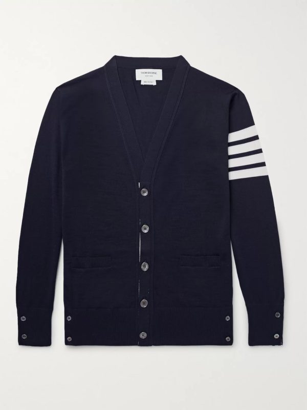 Striped Wool Cardigan Striped Wool Cardigan