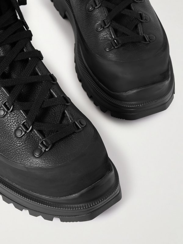 Journey Rubber and Nubuck-Trimmed Full-Grain Leather Hiking Boots - CU Journey Rubber and Nubuck-Trimmed Full-Grain Leather Hiking Boots - CU