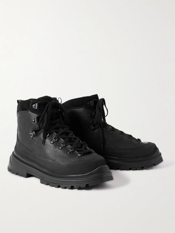 Journey Rubber and Nubuck-Trimmed Full-Grain Leather Hiking Boots - FR Journey Rubber and Nubuck-Trimmed Full-Grain Leather Hiking Boots - FR