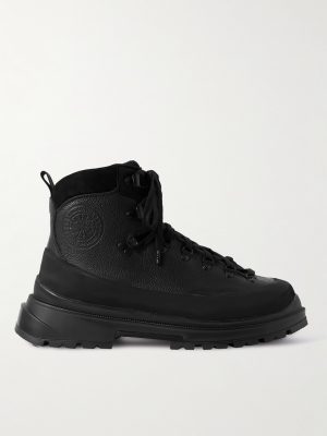 Journey Rubber and Nubuck-Trimmed Full-Grain Leather Hiking Boots Journey Rubber and Nubuck-Trimmed Full-Grain Leather Hiking Boots