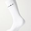 Three-Pack Logo-Jacquard Ribbed Cotton-Blend Socks - BK Three-Pack Logo-Jacquard Ribbed Cotton-Blend Socks - BK