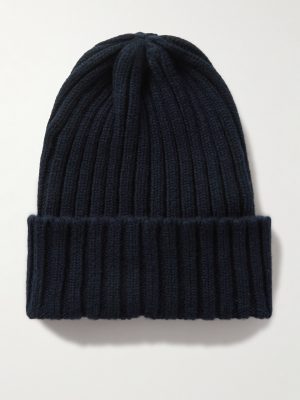 Ribbed Cashmere Beanie