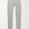 Tapered Brushed Cotton and Modal-Blend Jersey Sweatpants