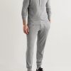 Tapered Brushed Cotton and Modal-Blend Jersey Sweatpants - OU
