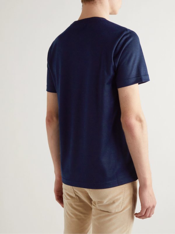Cashmere-Piqué T-Shirt - BK Cashmere-Piqué T-Shirt - BK