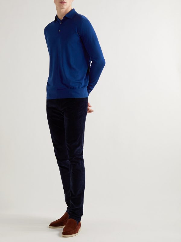 Slim-Fit Wish Virgin Wool Polo Shirt - OU Slim-Fit Wish Virgin Wool Polo Shirt - OU
