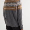 Glacier Fair Isle Cashmere Half-Zip Sweater - BK Glacier Fair Isle Cashmere Half-Zip Sweater - BK