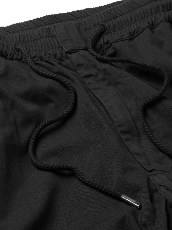 Tapered Cotton-Twill Drawstring Trousers - E1 Tapered Cotton-Twill Drawstring Trousers - E1