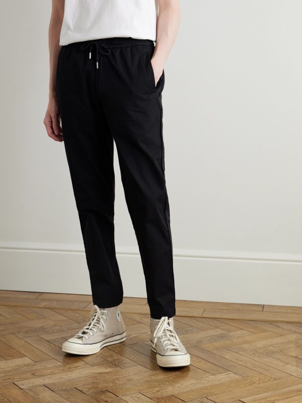 Tapered Cotton-Twill Drawstring Trousers - FR Tapered Cotton-Twill Drawstring Trousers - FR