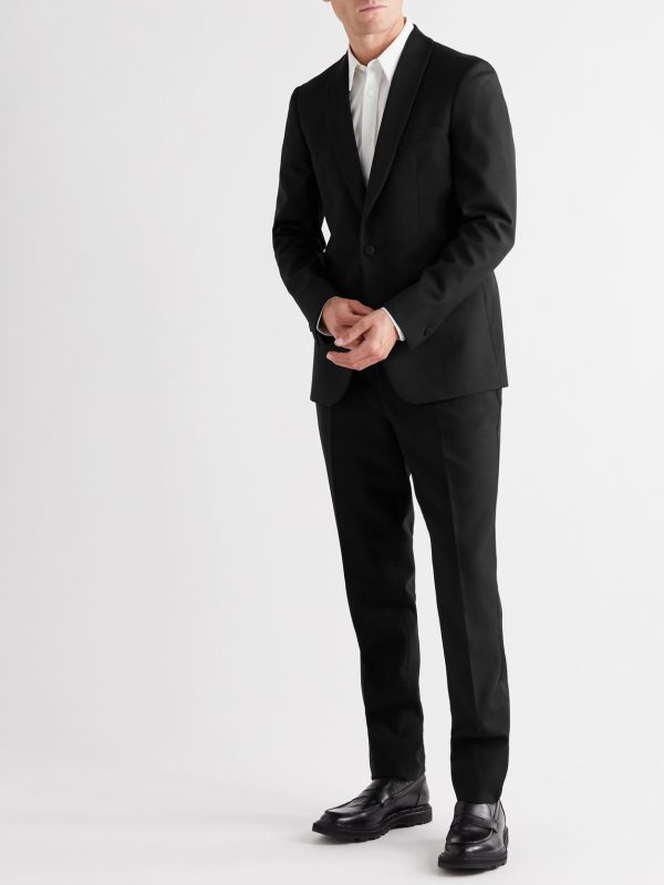 Grosgrain-Trimmed Virgin Wool Tuxedo Trousers - OU Grosgrain-Trimmed Virgin Wool Tuxedo Trousers - OU