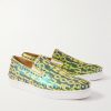 Pik Boat Spiked Glittered Logo-Print Canvas Slip-On Sneakers - FR Pik Boat Spiked Glittered Logo-Print Canvas Slip-On Sneakers - FR