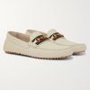 Ayrton Webbing-Trimmed Horsebit Leather Driving Shoes - FR