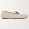 Ayrton Webbing-Trimmed Horsebit Leather Driving Shoes