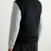 HyBridge Slim-Fit Merino Wool and Quilted Nylon Down Gilet - BK