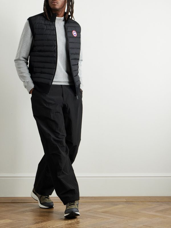 HyBridge Slim-Fit Merino Wool and Quilted Nylon Down Gilet - OU