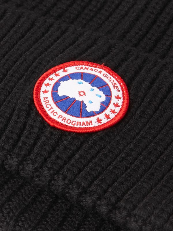 Logo-Appliquéd Ribbed Merino Wool Beanie - CU Logo-Appliquéd Ribbed Merino Wool Beanie - CU