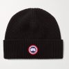 Logo-Appliquéd Ribbed Merino Wool Beanie Logo-Appliquéd Ribbed Merino Wool Beanie