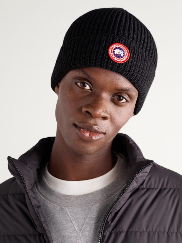 Logo-Appliquéd Ribbed Merino Wool Beanie - OU Logo-Appliquéd Ribbed Merino Wool Beanie - OU