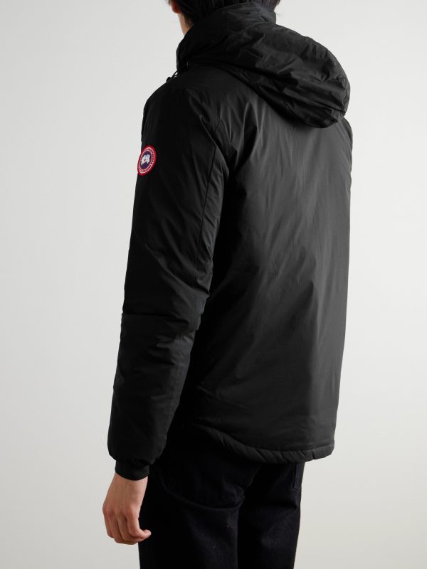 Lodge Slim-Fit Nylon-Ripstop Hooded Down Jacket - BK Lodge Slim-Fit Nylon-Ripstop Hooded Down Jacket - BK