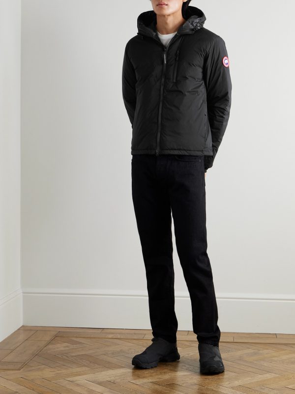 Lodge Slim-Fit Nylon-Ripstop Hooded Down Jacket - OU Lodge Slim-Fit Nylon-Ripstop Hooded Down Jacket - OU