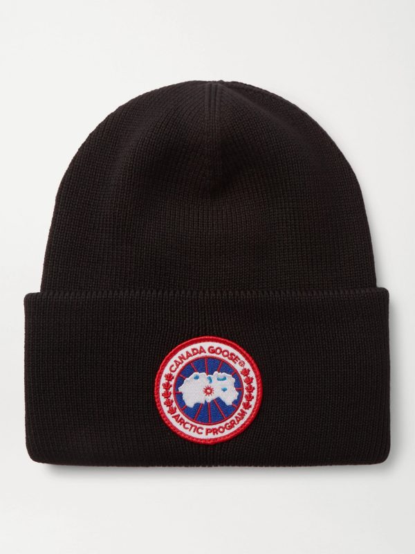 Logo-Appliquéd Merino Wool Beanie