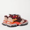 Leave No Trace Leather, Suede and Mesh Sneakers - BK Leave No Trace Leather, Suede and Mesh Sneakers - BK
