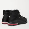 Striped Full-Grain Leather Boots - BK