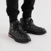 Striped Full-Grain Leather Boots - E1