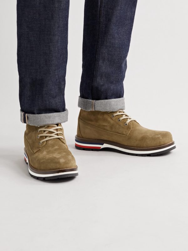 Vancouver Striped Suede Hiking Boots - E1