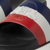 Basile Logo-Embossed Striped Rubber Slides - CU