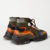 Leave No Trace Suede and Leather-Trimmed Mesh High-Top Sneakers - BK Leave No Trace Suede and Leather-Trimmed Mesh High-Top Sneakers - BK